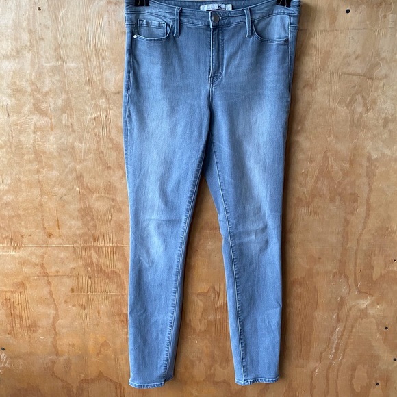 Athleta High Rise Sculptek Gray Stretch Jean raw frayed hem. Not shown - Picture 6 of 16